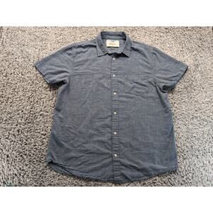 Urban Pipeline Shirt Men Extra Large Blue Preppy Ultimate Shirt Short Sleeve